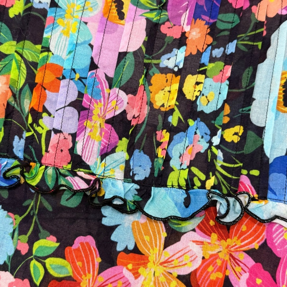 Johnny Was Wild Bloom Ruffle Yoke Blouse XXL - Picture 12 of 15